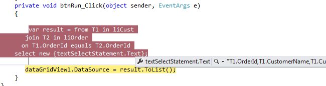 Clicked on Run button and Following is debug snap shot